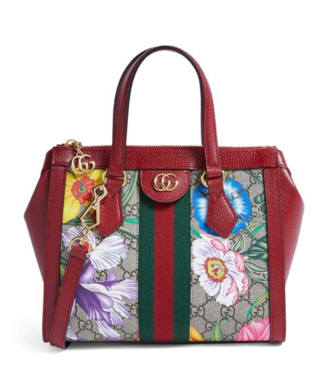 gucci top handle bag floral|Gucci top handle bag ophidia.